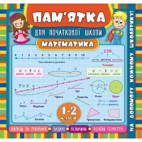 Пам’ятка для початкової школи — Математика. 1—2 класи