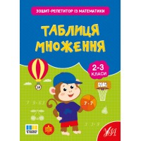 Зошит-репетитор — Зошит-репетитор із математики. Таблиця множення